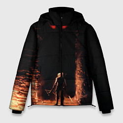 Куртка зимняя мужская Ведьмак, цвет: 3D-красный