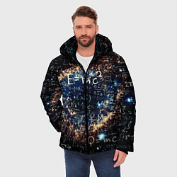 Куртка зимняя мужская Формула Вселенной, цвет: 3D-черный — фото 2
