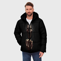 Куртка зимняя мужская Древний Вампир, цвет: 3D-черный — фото 2
