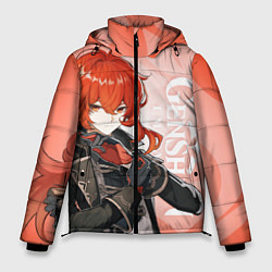 Куртка зимняя мужская GENSHIN IMPACT, ДИЛЮК, цвет: 3D-красный