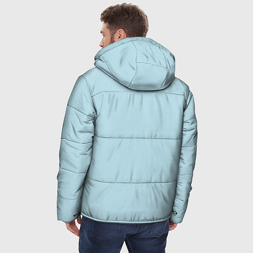 Мужская зимняя куртка Киса Сакура / 3D-Светло-серый – фото 4