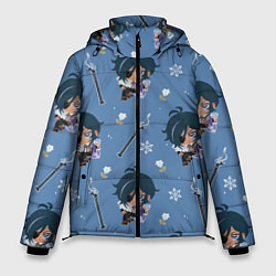 Куртка зимняя мужская Genshin Impact, цвет: 3D-светло-серый