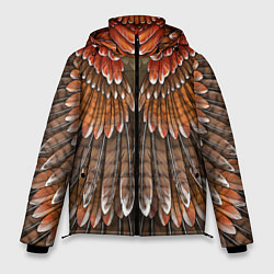 Куртка зимняя мужская Оперение: орел, цвет: 3D-красный