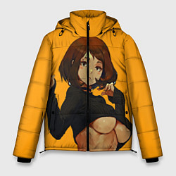 Куртка зимняя мужская Uraraka Ahegao Урарака, цвет: 3D-черный