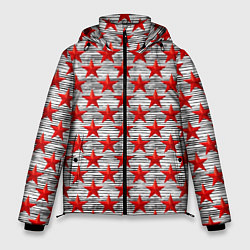 Куртка зимняя мужская День защитника Отечества, цвет: 3D-черный