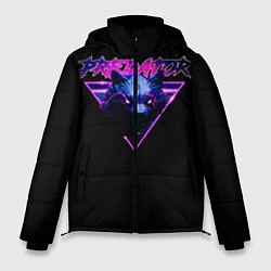 Куртка зимняя мужская Хищник неон, цвет: 3D-черный
