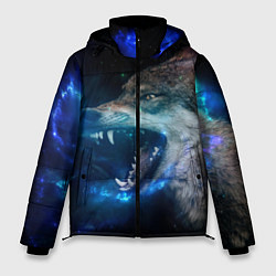 Куртка зимняя мужская Волчара Юморит, цвет: 3D-черный