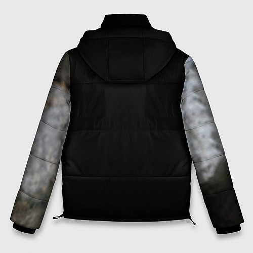 Мужская зимняя куртка Волк / 3D-Черный – фото 2