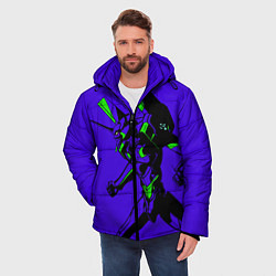 Куртка зимняя мужская Евангилион, цвет: 3D-светло-серый — фото 2