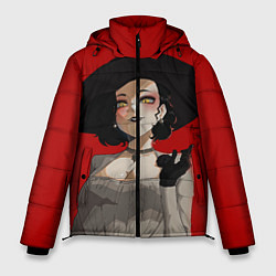 Куртка зимняя мужская Residen Evil Вампирша village, цвет: 3D-красный