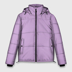Куртка зимняя мужская Глициниевый цвет без рисунка, цвет: 3D-черный