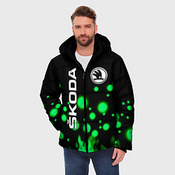 Куртка зимняя мужская Skoda, цвет: 3D-черный — фото 2