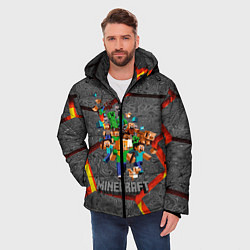 Куртка зимняя мужская MINECRAFT МАНКРАФТ, цвет: 3D-черный — фото 2