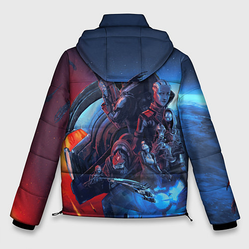 Мужская зимняя куртка Mass EFFECT Legendary ed / 3D-Черный – фото 2