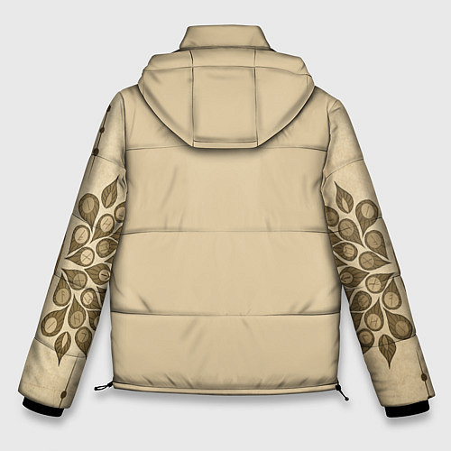 Мужская зимняя куртка Средневековый ДнД паттерн / 3D-Черный – фото 2