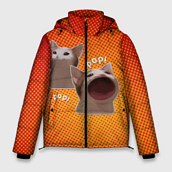 Мужская зимняя куртка Cat Pop Мем