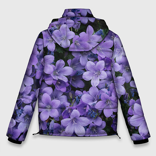 Мужская зимняя куртка Фиолетовый цвет весны / 3D-Черный – фото 2