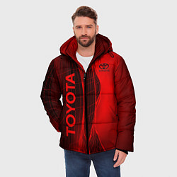 Куртка зимняя мужская Toyota, цвет: 3D-черный — фото 2