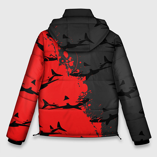 Мужская зимняя куртка Акулы / 3D-Светло-серый – фото 2