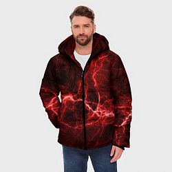 Куртка зимняя мужская Разряд Молний, цвет: 3D-красный — фото 2