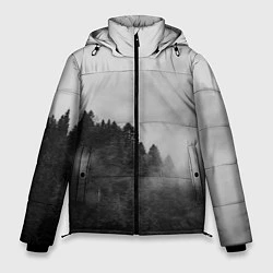 Куртка зимняя мужская Природа - Лес, цвет: 3D-черный
