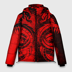 Мужская зимняя куртка BLACK RED DRAGONS TATOO