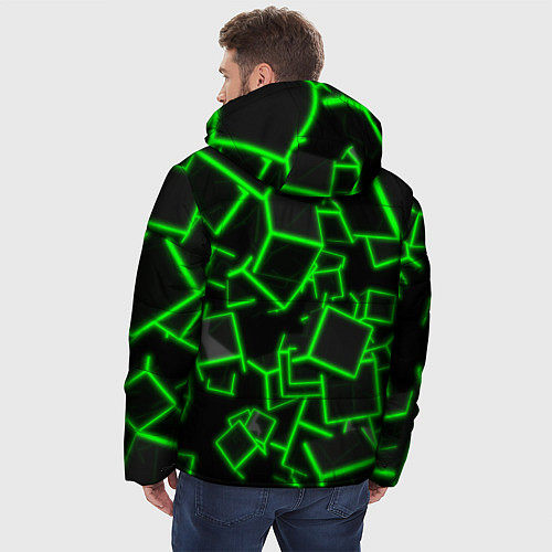 Мужская зимняя куртка Cyber cube / 3D-Светло-серый – фото 4