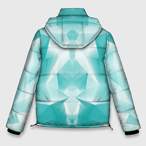 Мужская зимняя куртка Геометрическая Абстракция / 3D-Черный – фото 2