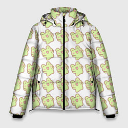 Куртка зимняя мужская Счастливые лягушки, цвет: 3D-черный