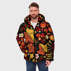 Куртка зимняя мужская ХОХЛОМА, цвет: 3D-черный — фото 2
