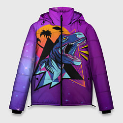 Мужская зимняя куртка Retrowave Neon Dinosaur