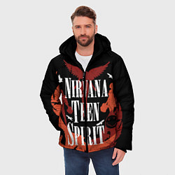 Куртка зимняя мужская NIRVANA TEEN SPIRIT, цвет: 3D-черный — фото 2