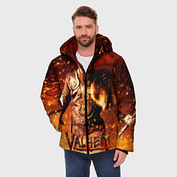 Куртка зимняя мужская Valheim Викинг в огне, цвет: 3D-красный — фото 2