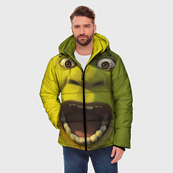 Куртка зимняя мужская Shrek is Yelling, цвет: 3D-красный — фото 2