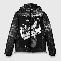 Куртка зимняя мужская JUDAS PRIEST ROCK STYLE, цвет: 3D-черный