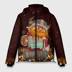 Куртка зимняя мужская Valheim мультяшный викинг, цвет: 3D-черный