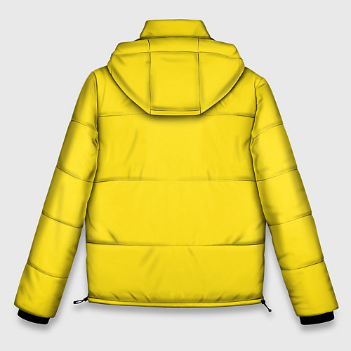 Мужская зимняя куртка Geometry Dash Smile / 3D-Черный – фото 2