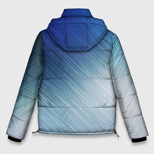 Мужская зимняя куртка Текстура Оттенки льда / 3D-Черный – фото 2