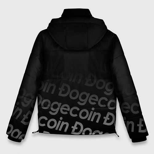 Мужская зимняя куртка DOGECOIN DOGE ДОГИКОИН / 3D-Светло-серый – фото 2