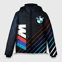 Куртка зимняя мужская BMW БМВ M COMPETITION, цвет: 3D-черный