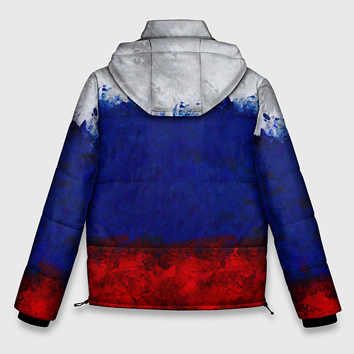 Мужская зимняя куртка Россия Russia Герб / 3D-Черный – фото 2