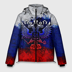 Куртка зимняя мужская Россия Russia Герб, цвет: 3D-светло-серый