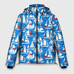 Куртка зимняя мужская Яхты, цвет: 3D-красный