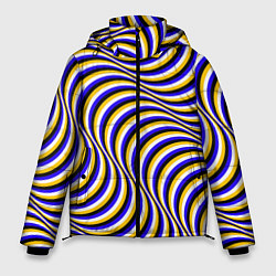 Куртка зимняя мужская Иллюзия обман зрения, цвет: 3D-черный
