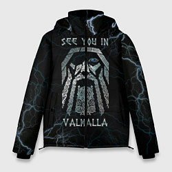 Куртка зимняя мужская See you in Valhalla, цвет: 3D-черный