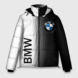 Куртка зимняя мужская Black and White BMW, цвет: 3D-красный