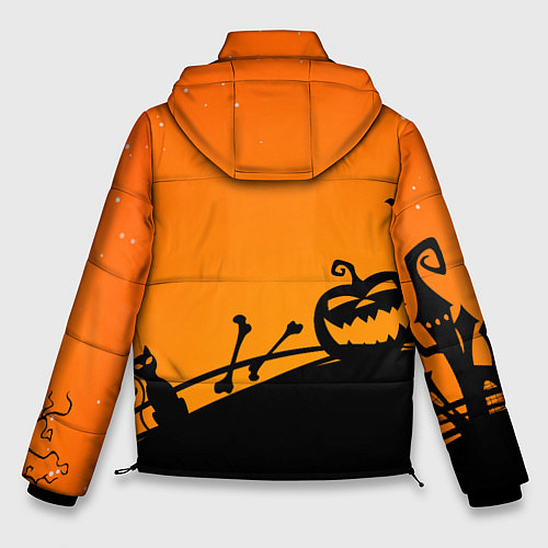 Мужская зимняя куртка Хэллоуин / 3D-Светло-серый – фото 2