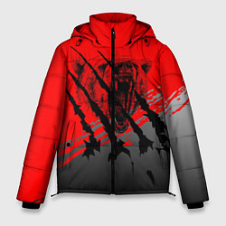 Куртка зимняя мужская Славянские символы, цвет: 3D-черный