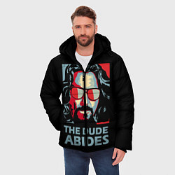 Куртка зимняя мужская The Dude Abides Лебовски, цвет: 3D-черный — фото 2