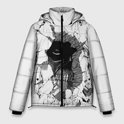 Куртка зимняя мужская Из стены смотрит на Эрена, цвет: 3D-светло-серый